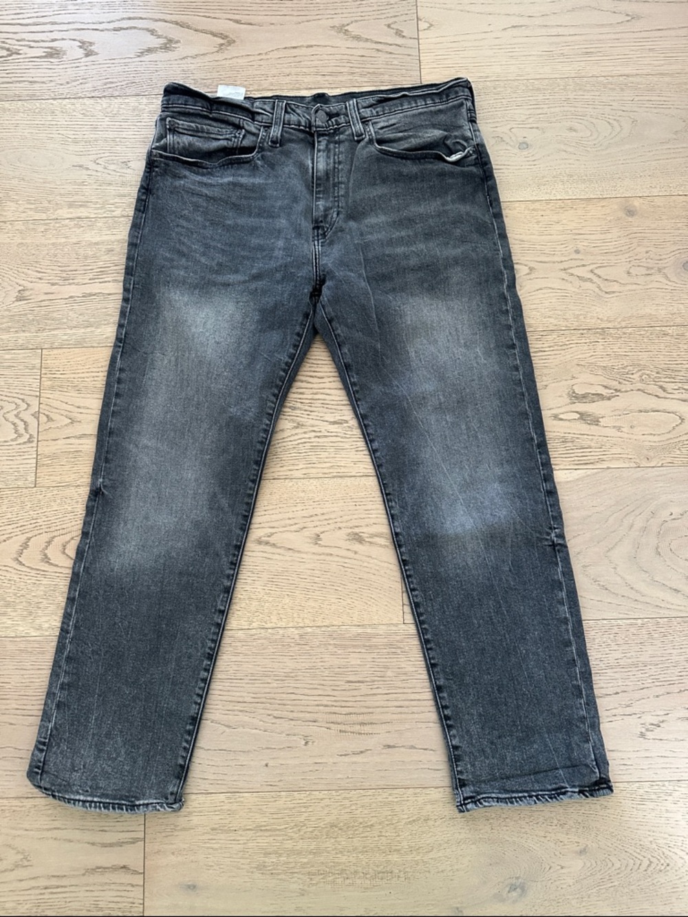 Men's 502 Washed Black Slim Jeans - Classic Casual Denim